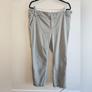 Cotton Ginny Comfort- Fit Pants Size 15 Olive Green Color